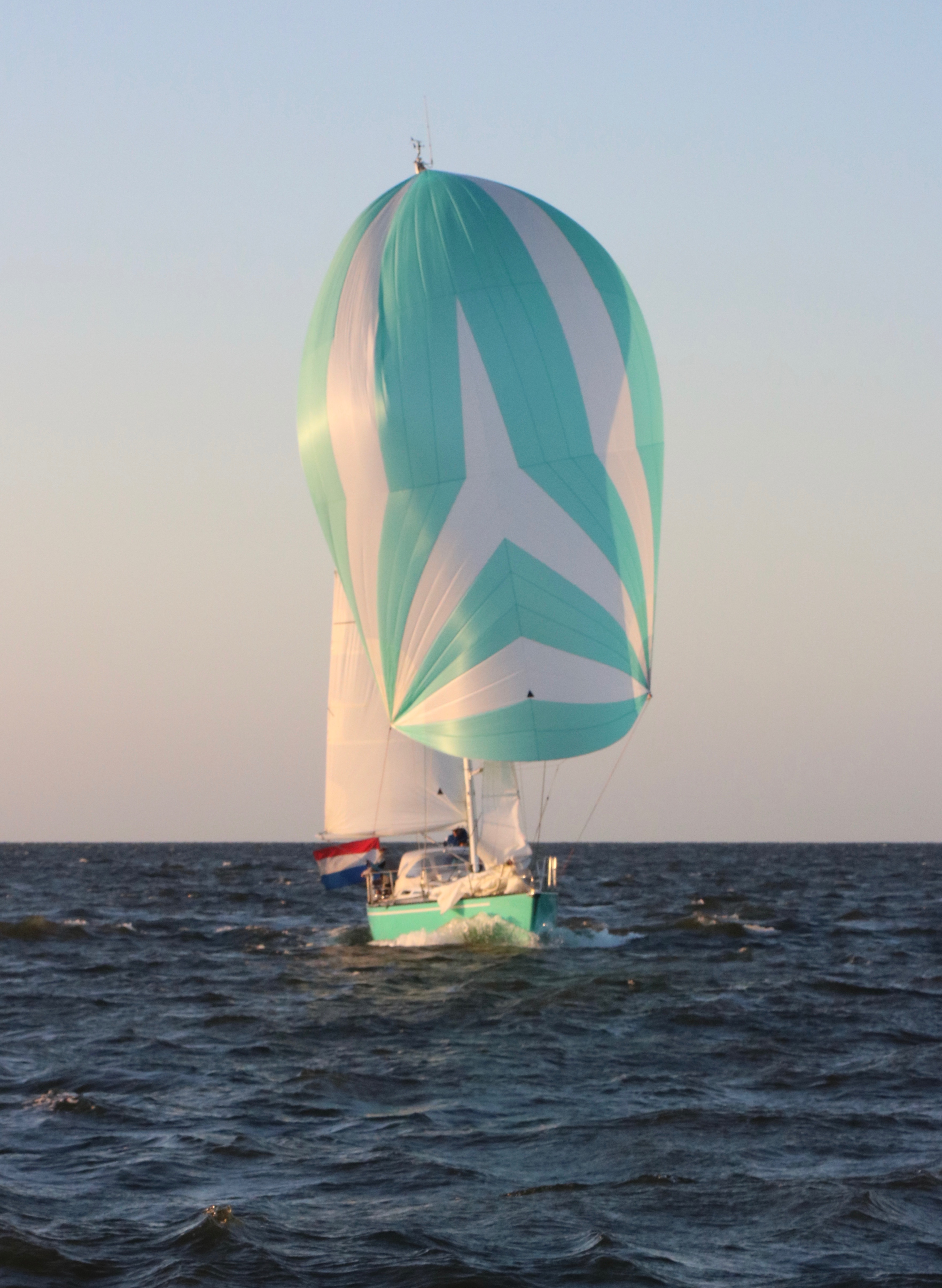 Spinnaker in volle wind
